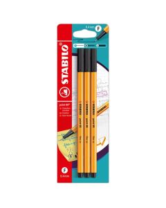 STABILO POINT 88 FINELINER BLACK CARD 3