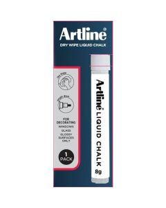 ARTLINE LIQUID CHALK DRY WIPE PK1 WHITE HS