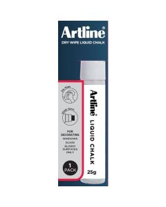 ARTLINE LIQUID CHALK JUMBO DRY WIPE PK1 WHITE HS