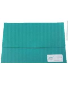 Protext Foolscap Document Wallets Velcro Closure Green - pack of 5