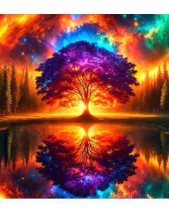 Sunset Reflection Tree 1000 PC