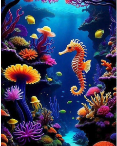 Coral Reef Seahorse 1000 PC