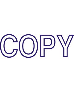 Deskmate Pre-Inked Office Stamp COPY Blue (Min Order Qty 2)