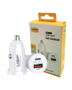 USP 25w USB-A / UBS-C Fast Car Charger