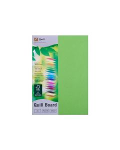 Quill Coloured Board 210gsm A4 Pack of 50 : Lime