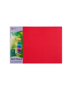 Quill Surface Board 210gsm A3 Pack of 25 : Red