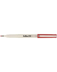 Fineliner Artline 210 0.6mm Red Box of 12 (Min Ord Qty 1) 