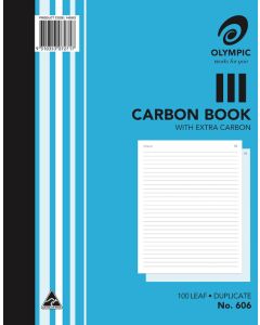Olympic #606 Carbon Duplicate Book 250x200 100 Leaf 
