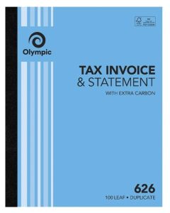 Olympic Carbon Duplicate Invoice/Statement Book No. 626 250x200 100 Leaf 