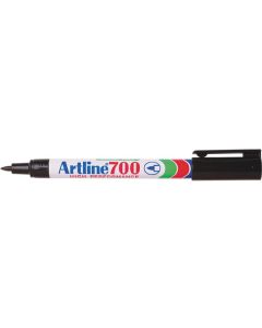 Artline 700 Permanent Marker 0.7mm Bullet Nib Black Box 12 