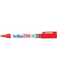 Artline 700 Permanent Marker 0.7mm Bullet Nib Red -Box of 12