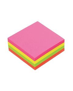 Marbig Notes Cube Brilliant Assorted 75x75mm 320 sheets