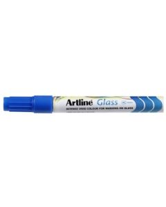 Artline Glass Marker 4mm Bullet Nib Blue (Min Order Qty 1)