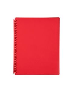 Marbig Refillable Display Book 20 Pocket Red 12/Pack, MOQ: 1 Pack
