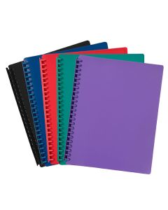 Marbig Refillable Display Book 20 Pocket Assorted Pack of 12   