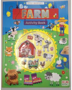 Activity Book with Ballon Stickers - Farm