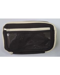 Travel Bag 22x14x8cm Black/Cream