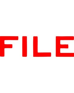 Xstamper Pre-Inked Office Stamp FILE Red (Min Order Qty 2)