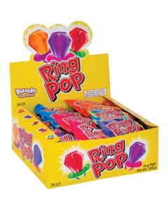 Myriad Ring Pops 14g Display of 24