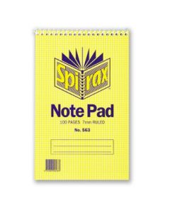 Spirax 563 Reporters Notebook Top Opening 100 page 