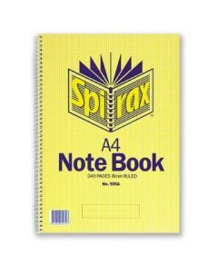 Spirax 595A Notebook A4 240 Page Side Opening 