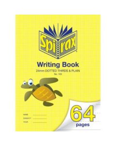 Spirax 163 Project Writing Book 64 page 24mm Dotted Thirds 