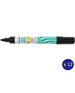 Pilot SCA-F Super Colour Marker Fine Bullet Tip 1.00mm Black Bx 12 (Min Ord Qty 1)