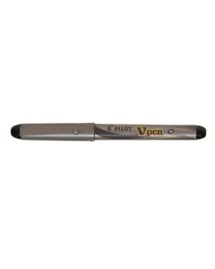 Pilot Vpen Fountain Pen Disposable Medium Black Bx 12 (Min Ord Qty 1)
