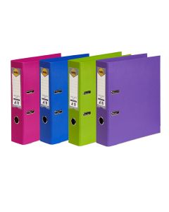 Marbig Lever Arch File A4 Assorted Colours Box of 6