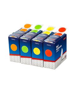 Quikstik Label Dispenser Circles 24mm Fluro Orange (Min Order Qty 1)