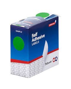 Quikstik Label Dispenser Circles 24mm Green (Min Order Qty 1)