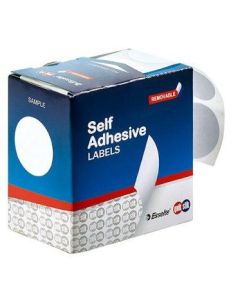 Quikstik Label  Dispenser Circle 32mm White 350 Labels (Min Order Qty 1)