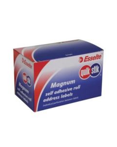 Quikstik Label Dispenser Address Roll Permanent 63X36mm 500 Labels (Min Order Qty 1)