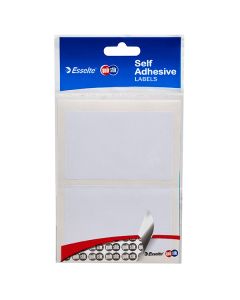 Quikstik Rectangle Lablels Hang Sell 48x75mm White (Min Order Qty 5)