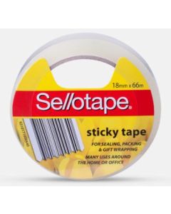 Sellotape Sticky Tape 18mm x 66m Roll BOX OF 8