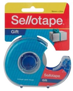 Sellotape Gift Tape 18mm x 25m Dispenser BOX OF 8