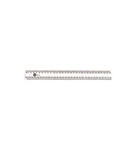 Marbig 30cm Clear Plastic Ruler (Min Ord Qty 6)
