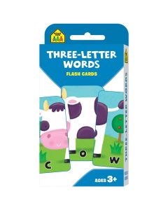 School Zone Three Letter Words Flash Cards 