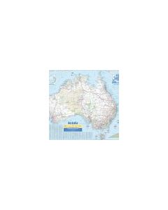 Meridian: Flat/Rolled Australia Wall Map (Min Order Qty: 2) 
