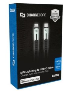 LASER ChargeCore MFI 50cm iPhone Lightning to USB-C Cable 