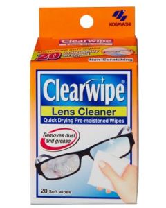 Clearwipe Lens Cleaner 20 Wipes Display of 5 (Min Order Qty 1)