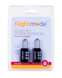 3 Dial Combination Padlocks 2pk