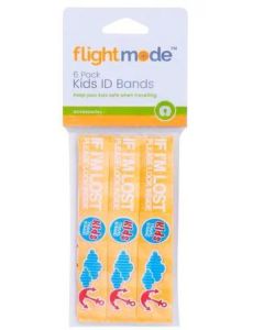Flightmode Kids ID Bands 6 Pack 