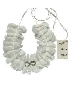 Layered Lace Horseshoe Bridal Charm with Infinity