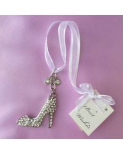 Bridal Charm - Diamante High Heel Silver