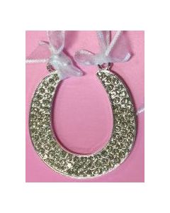 Bridal Charm - Silver Horseshoe Pendant Silver