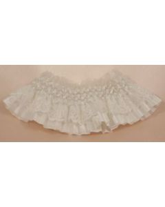 Wedding Keepsake Bridal Charm - Garter with Gathered Lace 