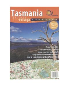 Meridian: Laminated Tasmania Rolled Wall Map 
