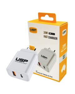 USP 20W Wall Charger USB-A / USB-C