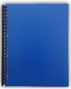 A4 20 Page Refillable Display Book Blue